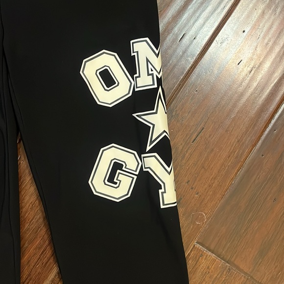 Like-New Norma Kamali Omo Printed Stretch-jersey Leggings Black Size XS - Picture 5 of 8